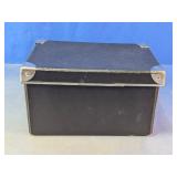 Black Storage Box With Metal Corners