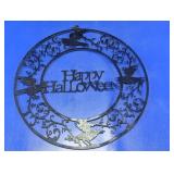 Happy Halloween Metal Wall Decor Sign