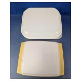 White Divided Food Storage Containers