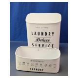 Wall-Mounted Metal Laundry Bin