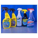 Assorted Automotive & Glass Cleaning Supplies Lot