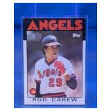1986 TOPPS HOF ROD CAREW CARD