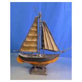 Metal Sailboat Nautical Tabletop Sculpture