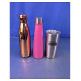 Stainless Steel Water Bottle & Tumbler Trio