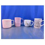 Assorted Graphic Ceramic Coffee Mugs