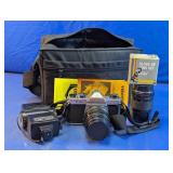 Asahi Pentax K1000 Camera & Accessories Set
