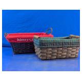 Woven Christmas Storage Baskets