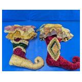 Decorative Elf Boot Christmas Stockings
