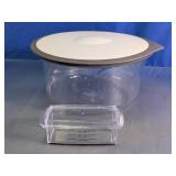 Clear Lidded Mixing Bowl and Measuring Container