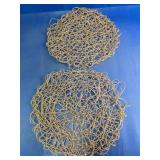 Natural Woven Fiber Placemats Set