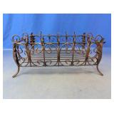Ornate Metal Centerpiece Basket