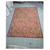 Printed Floral Area Rug