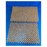 Wood Beaded Placemat Assortment