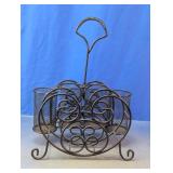 Decorative Metal Mesh Organizer Caddy
