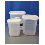 Plastic Food Storage Containers Assortment