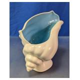 Ceramic Footed Seashell Figurine