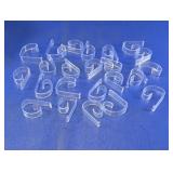 Clear Plastic Display Hooks