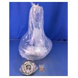 Modern Clear Glass Tear-Drop Pendant Light