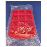 SILIVO Red Silicone Brownie & Cake Mold Set