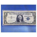 1957B $1 Dollar Silver Certificate Blue Seal Note