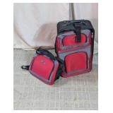 U.S. Traveler Rolling Suitcase & Carry Bag