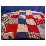 Nautical Patchwork Quilt Throw Blanket