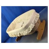 Wicker Baby Doll Rocking Bassinet