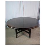 Dark Brown Round Dining Table