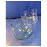 Clear Glass Bowl Vases