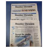 Houston Chronicle February 2003 Newspaper