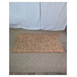 Corsica Terracotta Floral Area Rectangular Rug