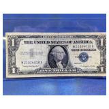 1957B $1 Dollar Silver Certificate Blue Seal Note