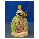 Lady with Flower Basket Figurine
