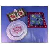 Holiday Christmas Serving Trays & Dishes