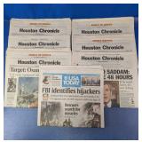 9/11 Houston Chronicle Newspaper Collection