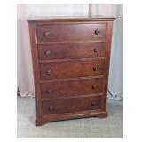 Five-Drawer Wood Chest