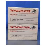 Winchester 7.62x54R 180 Grain FMJ Ammo Set