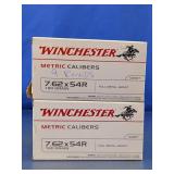 Winchester 7.62x54R 180 Grain FMJ Ammo Set