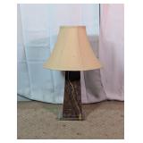 Brown Textured Accent Table Lamp