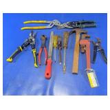 Assorted Hand Tools & Snips Lot