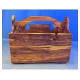Foldable Wooden Basket Picnic Table