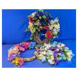 Artificial Floral Wreaths and Arrangement
