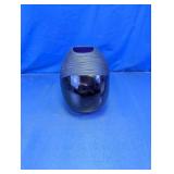 Modern Dark Purple Textured Art Glass Vase