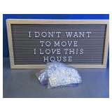 Customizable Felt Letter Board Sign
