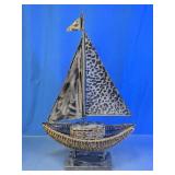 Woven Nautical Sailboat Model