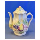 Porcelain Fruit Motif Teapot