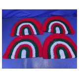 Handmade Crochet Christmas Placemat Set