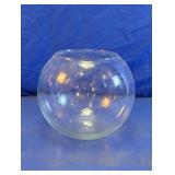 Clear Round Glass Bowl Vase