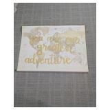 Canvas Map Wall Scroll Art Greatest Adventure