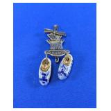 Vintage Holland Silverstone Windmill Brooch